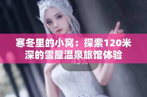 寒冬里的小窝：探索120米深的雪屋温泉旅馆体验