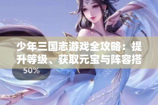 少年三国志游戏全攻略：提升等级、获取元宝与阵容搭配技巧详解