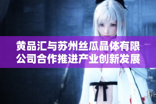 黄品汇与苏州丝瓜晶体有限公司合作推进产业创新发展