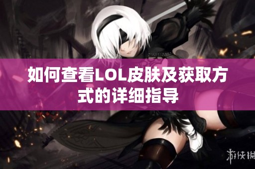 如何查看LOL皮肤及获取方式的详细指导