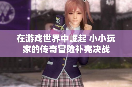 在游戏世界中崛起 小小玩家的传奇冒险补完决战