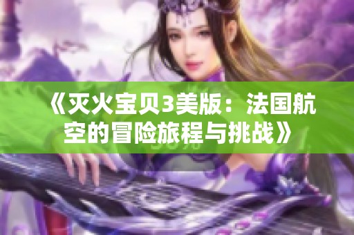 《灭火宝贝3美版：法国航空的冒险旅程与挑战》
