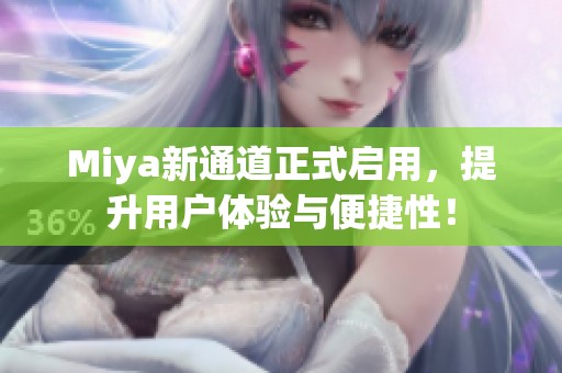 Miya新通道正式启用，提升用户体验与便捷性！