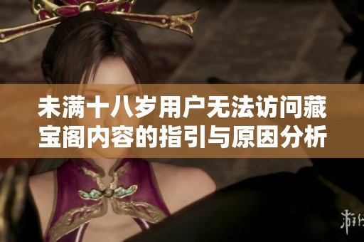 未满十八岁用户无法访问藏宝阁内容的指引与原因分析