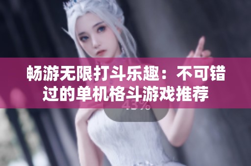 畅游无限打斗乐趣：不可错过的单机格斗游戏推荐