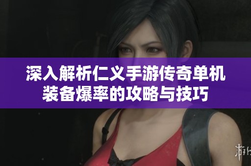 深入解析仁义手游传奇单机装备爆率的攻略与技巧
