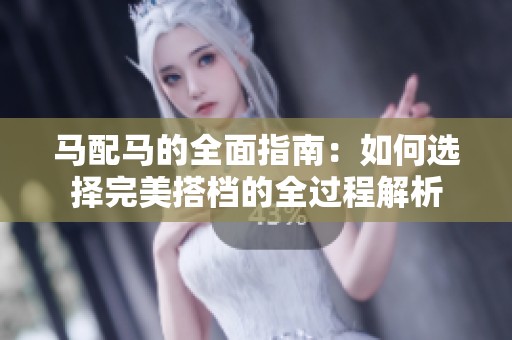 马配马的全面指南：如何选择完美搭档的全过程解析