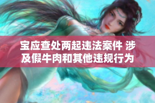 宝应查处两起违法案件 涉及假牛肉和其他违规行为