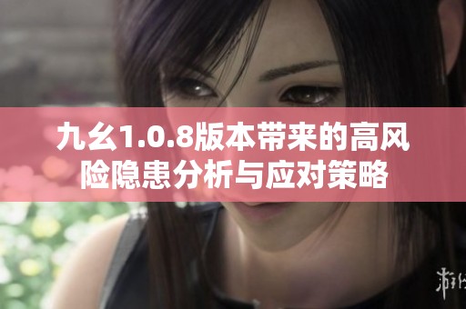 九幺1.0.8版本带来的高风险隐患分析与应对策略