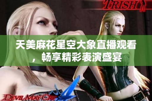 天美麻花星空大象直播观看，畅享精彩表演盛宴