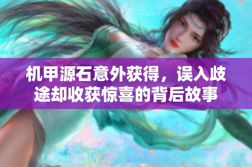 机甲源石意外获得，误入歧途却收获惊喜的背后故事