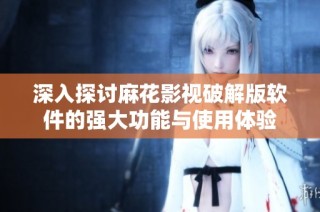 深入探讨麻花影视破解版软件的强大功能与使用体验