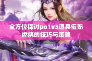 全方位探讨po1v3道具催熟燃烧的技巧与策略