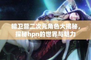 暗卫营二次元角色大揭秘，探秘hpn的世界与魅力